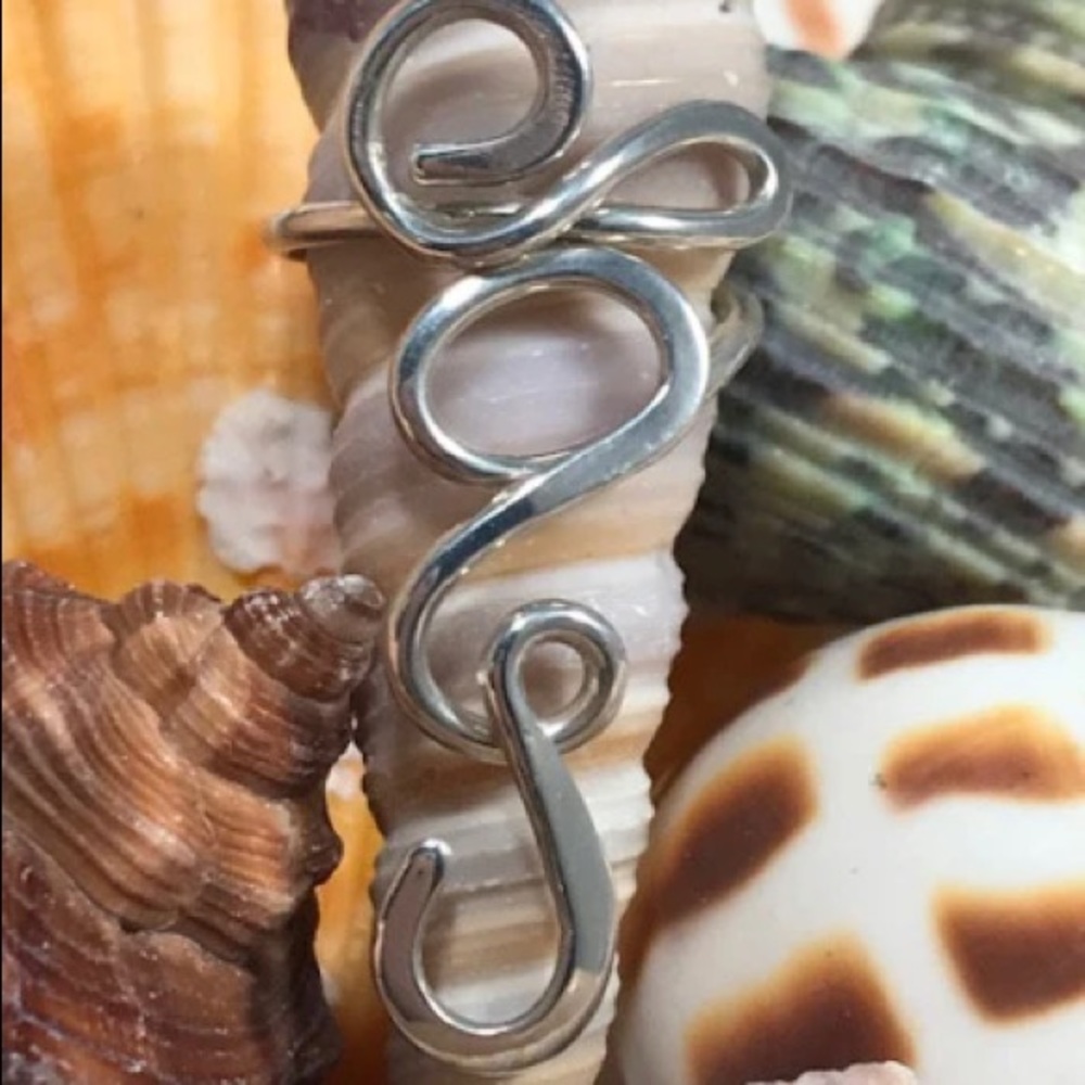 Free Spirit2  Sterling Silver Toe/Midi Ring - Picture 6 of 7